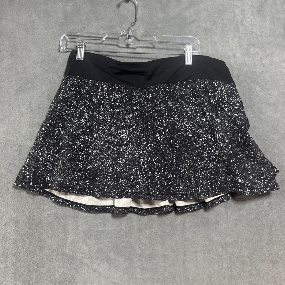 Lululemon Pace Rival MR Skirt Regular Length Heather Lux Multi/Black Sz 10